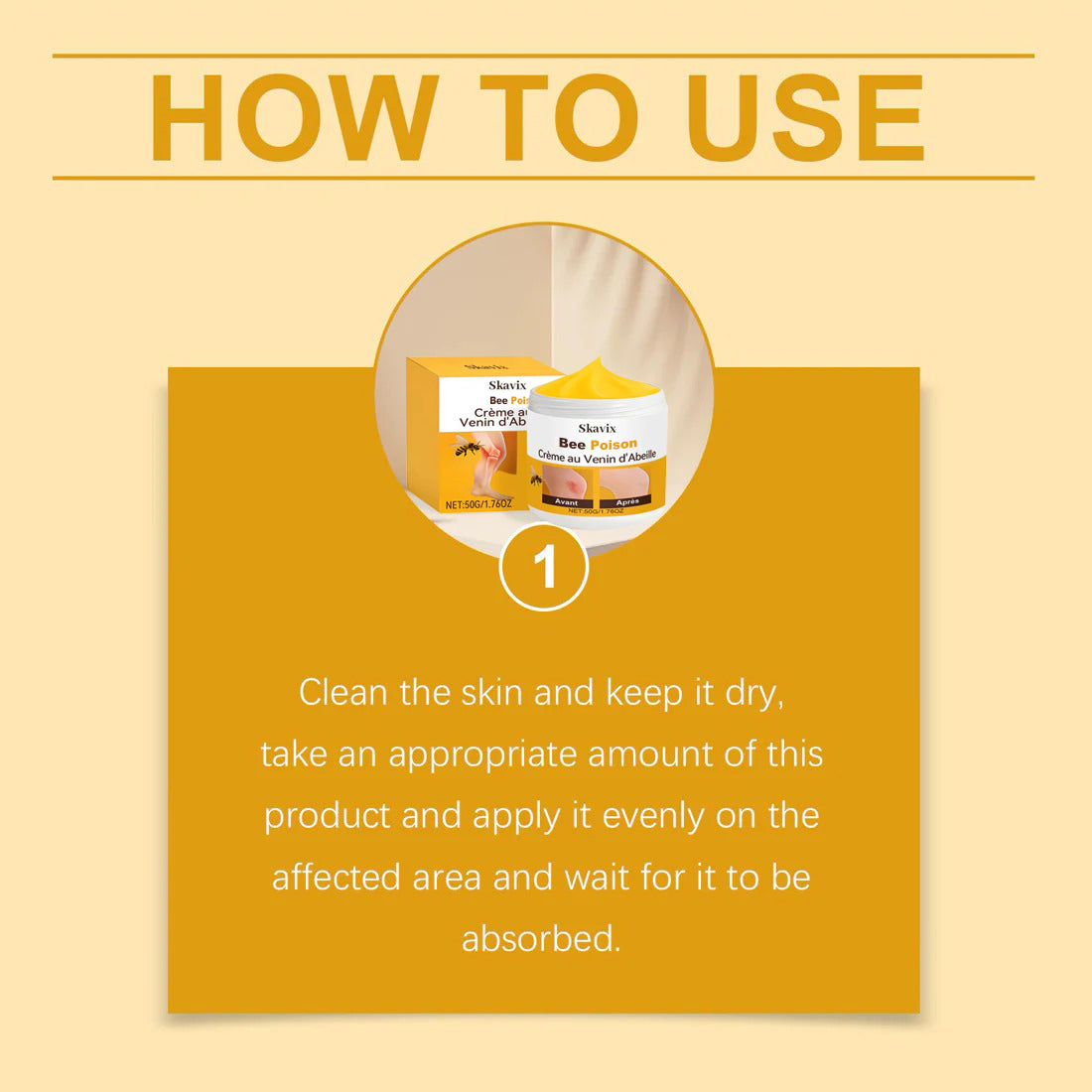 Skavix Bee Poison All-in-One Joint Balm – Clinically Tested & Doctor Approved