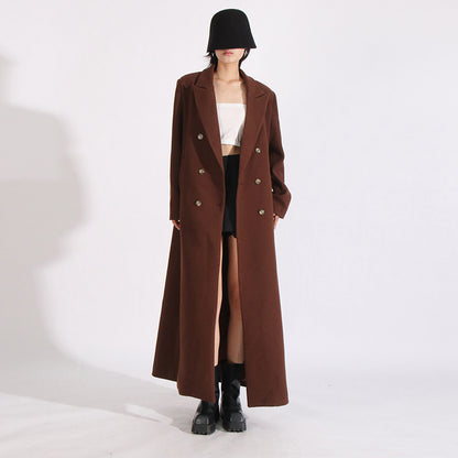 Women's silhouette breasted windbreaker jacket