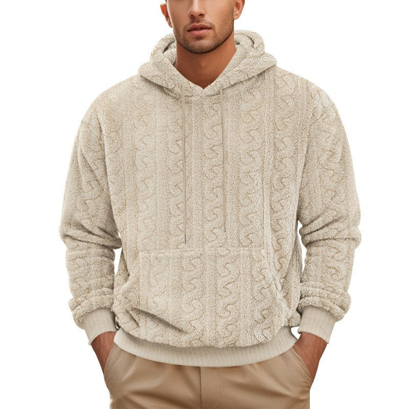 Men's winter hooded sweatshirt
