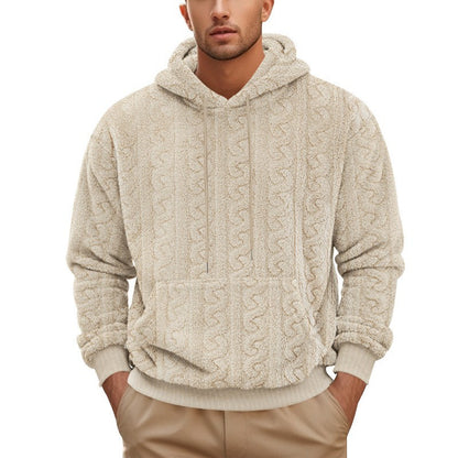 Men's winter hooded sweatshirt
