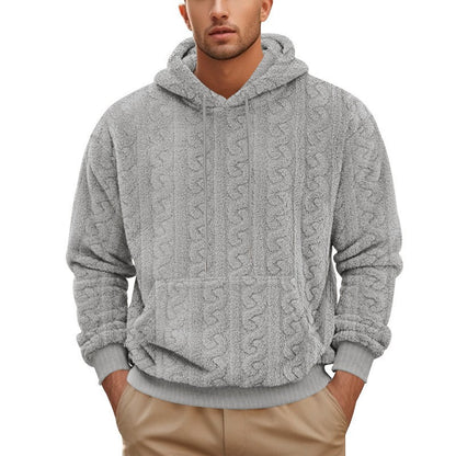 Men's winter hooded sweatshirt