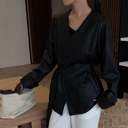 Solid color short jacket for women