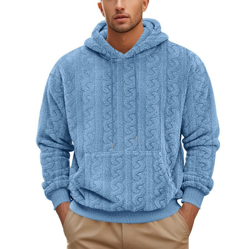 Men's winter hooded sweatshirt