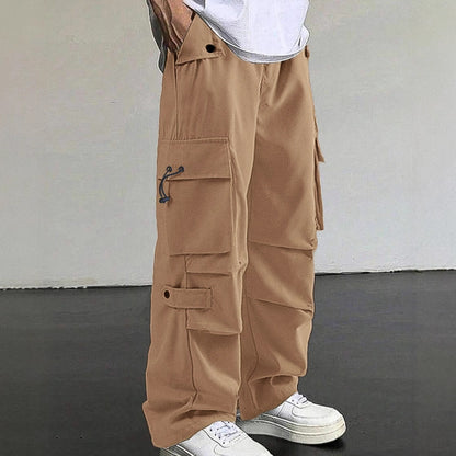 Men's loose wide leg straight leg pants