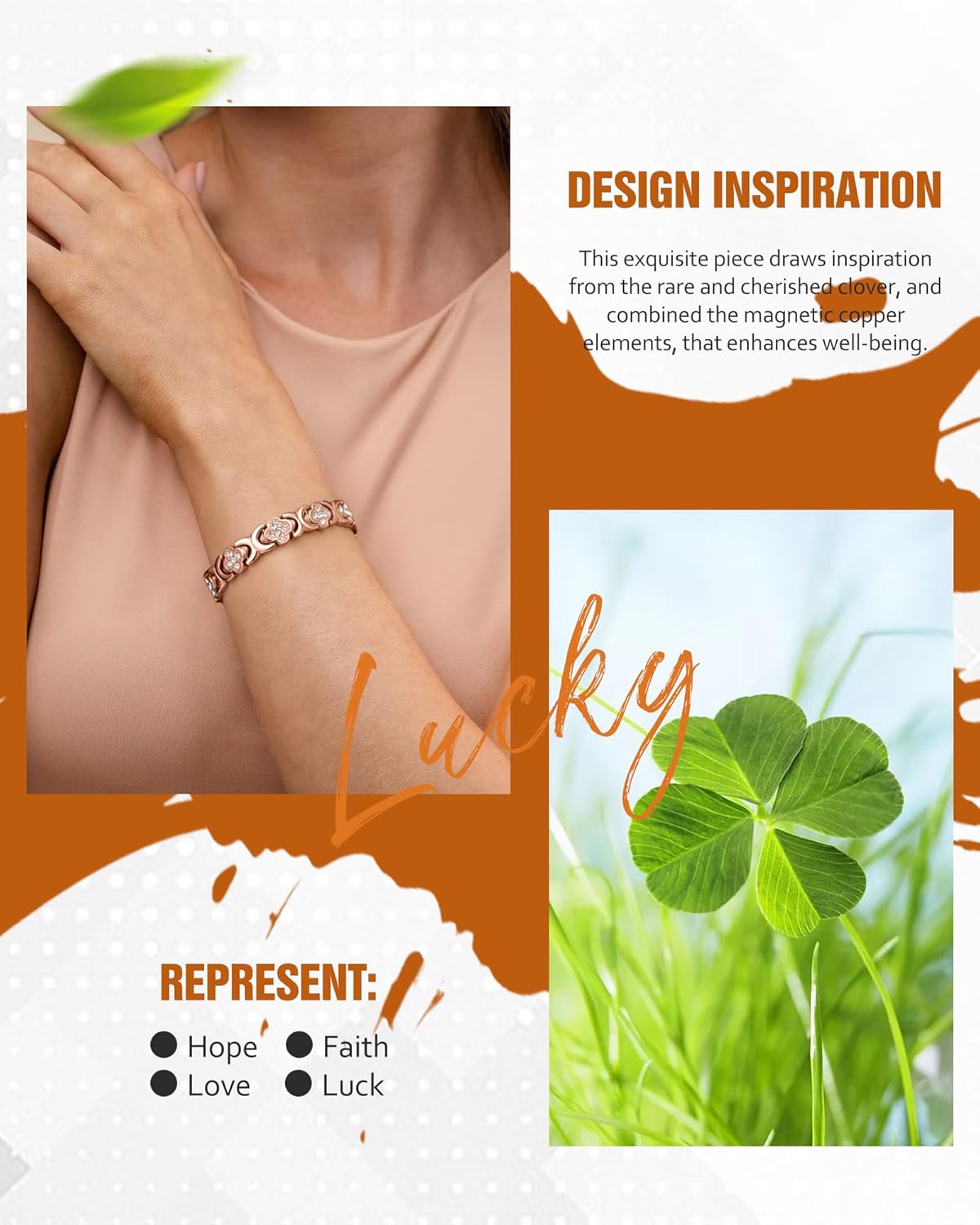 🔥Skavix® Copper Bracelets for Women. Pure Copper Magnetic Bracelet with 3800 Gauss Effective Magnets