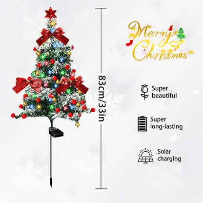 4-in-1 Aurora Haven Outdoor LED Light – Solar Waterproof Christmas Garden Decoration
