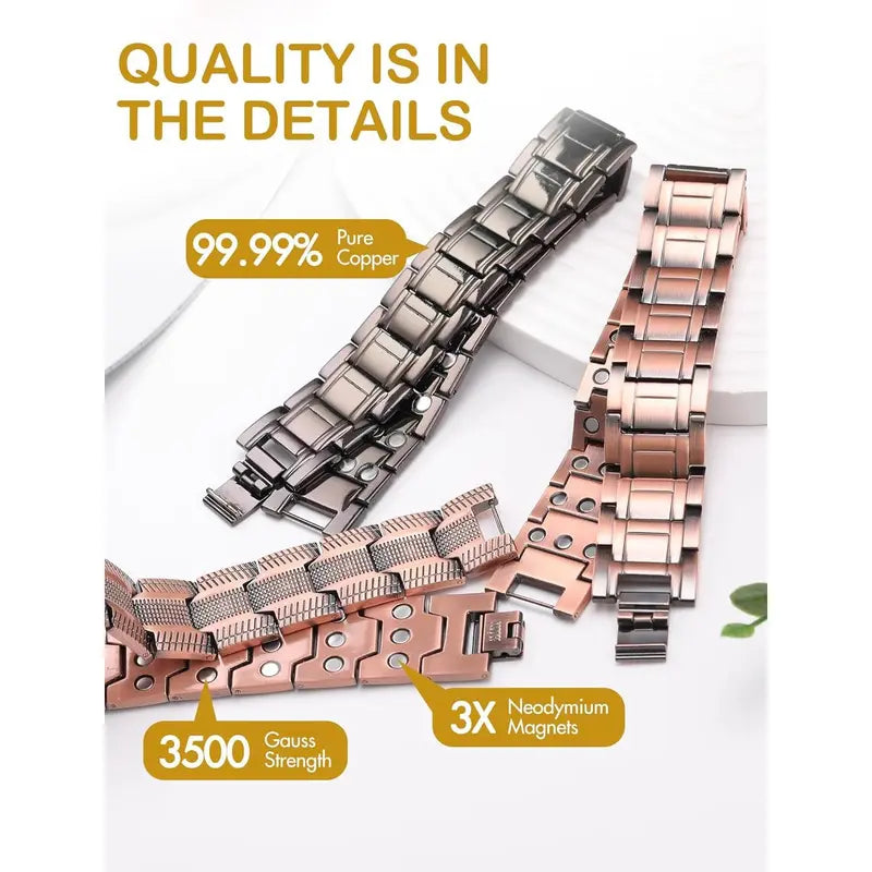 ✨Copper magnetic bracelet——Relieve fatigue and promote blood circulation 🔥Get 40% Off the Second Item🔥