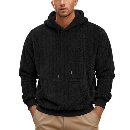 Men's winter hooded sweatshirt
