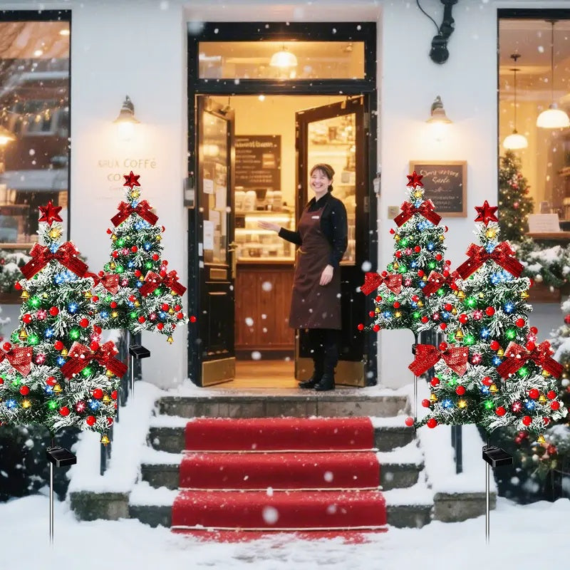 4-in-1 Aurora Haven Outdoor LED Light – Solar Waterproof Christmas Garden Decoration