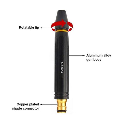 Alisanda Copper Plated Alloy 75g Black Diamond Direct Injection High Pressure sprinkler, Garden Watering, Car Wash