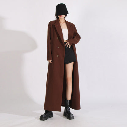 Women's silhouette breasted windbreaker jacket