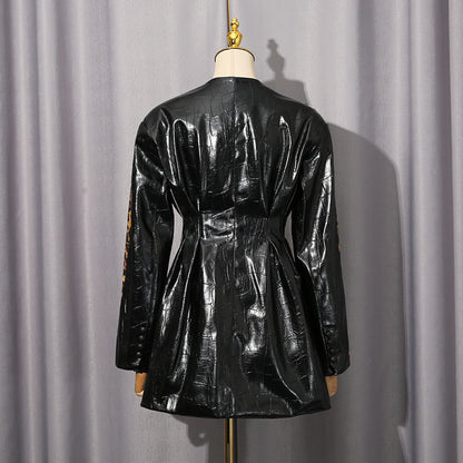 Tailored leopard print suit