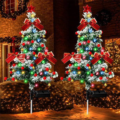 4-in-1 Aurora Haven Outdoor LED Light – Solar Waterproof Christmas Garden Decoration