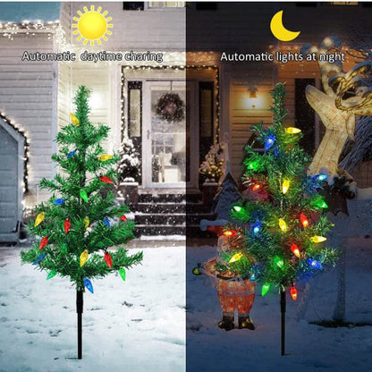 4-in-1 Aurora Haven Outdoor LED Light – Solar Waterproof Christmas Garden Decoration