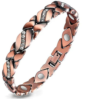 🔥Skavix® Copper Bracelets for Women. Pure Copper Magnetic Bracelet with 3800 Gauss Effective Magnets