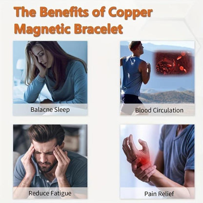 ✨Copper magnetic bracelet——Relieve fatigue and promote blood circulation 🔥Get 40% Off the Second Item🔥